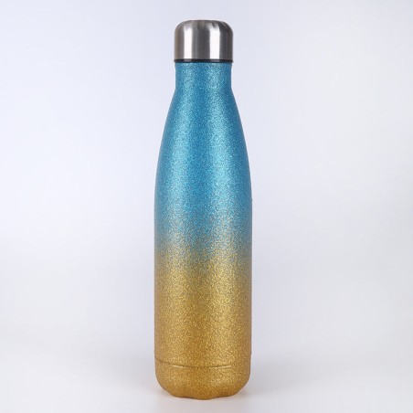 Creative gradient 304 stainless steel thermos cup Double vacuum ice paint Coke bottle outdoor portable car cup